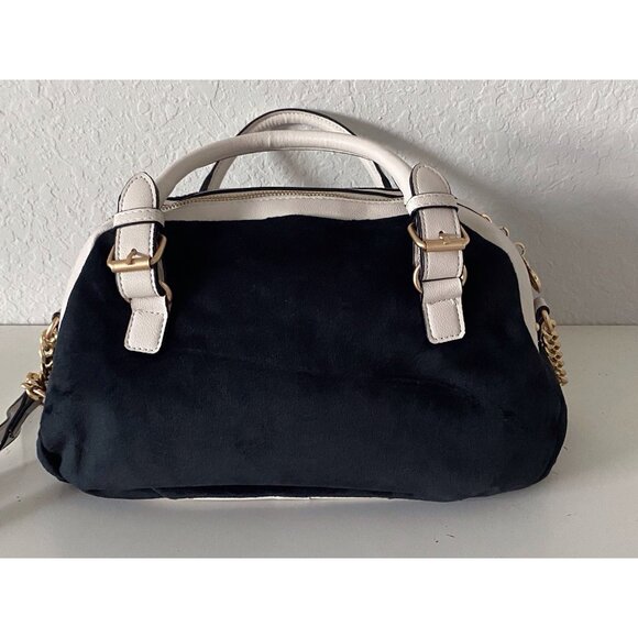 Juicy Couture The Key To Juicy Satchel Crossbody Liquorice Velvet Charm NEW - Picture 9 of 16